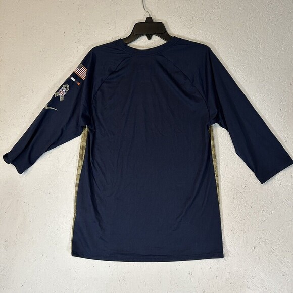 Nike Denver Broncos Salute to Service 3/4 Sleeve Dri Fit Shirt Size Medium - Picture 6 of 7